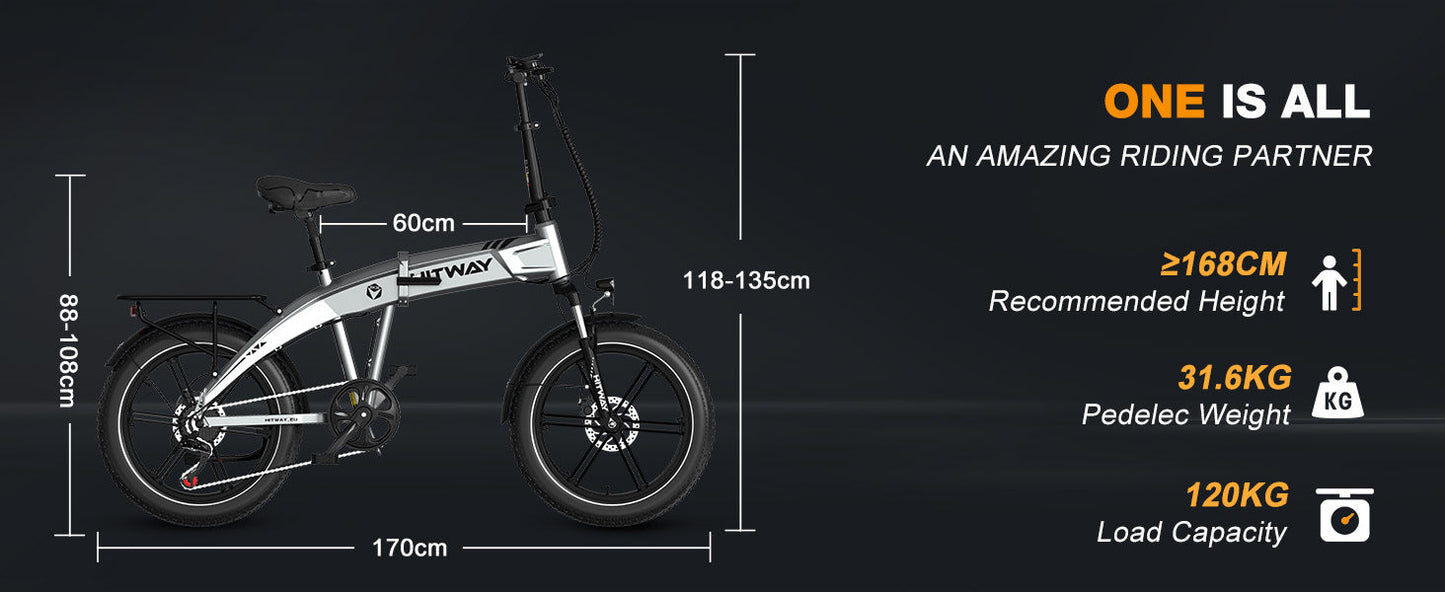 Vélo léger et pliant a très grand autonomie de batteries