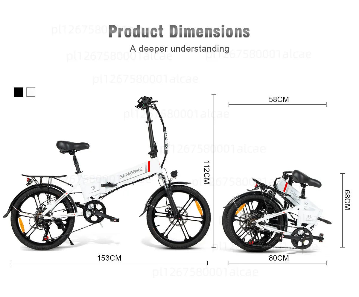 Vélo électrique léger et pliant mini 48V