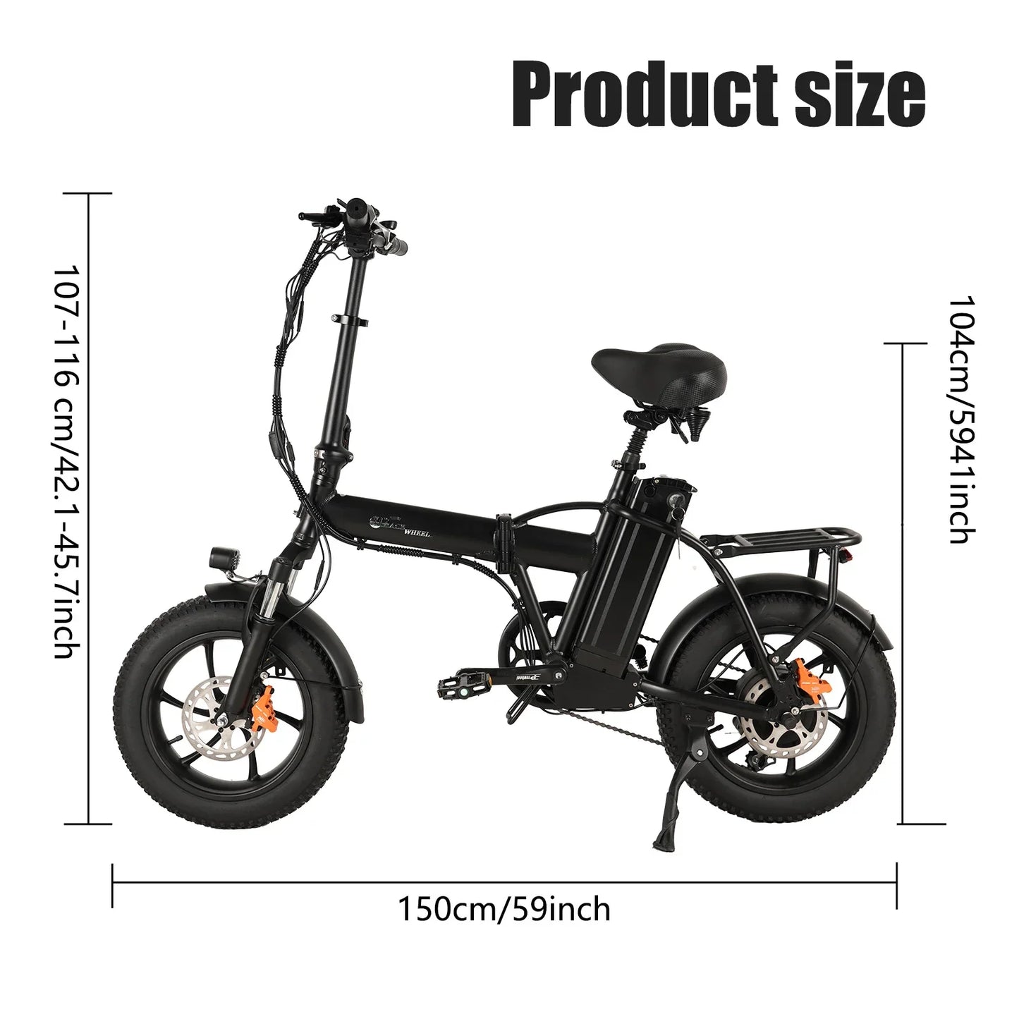Vélo électrique léger et pliant grande roue 32km/h