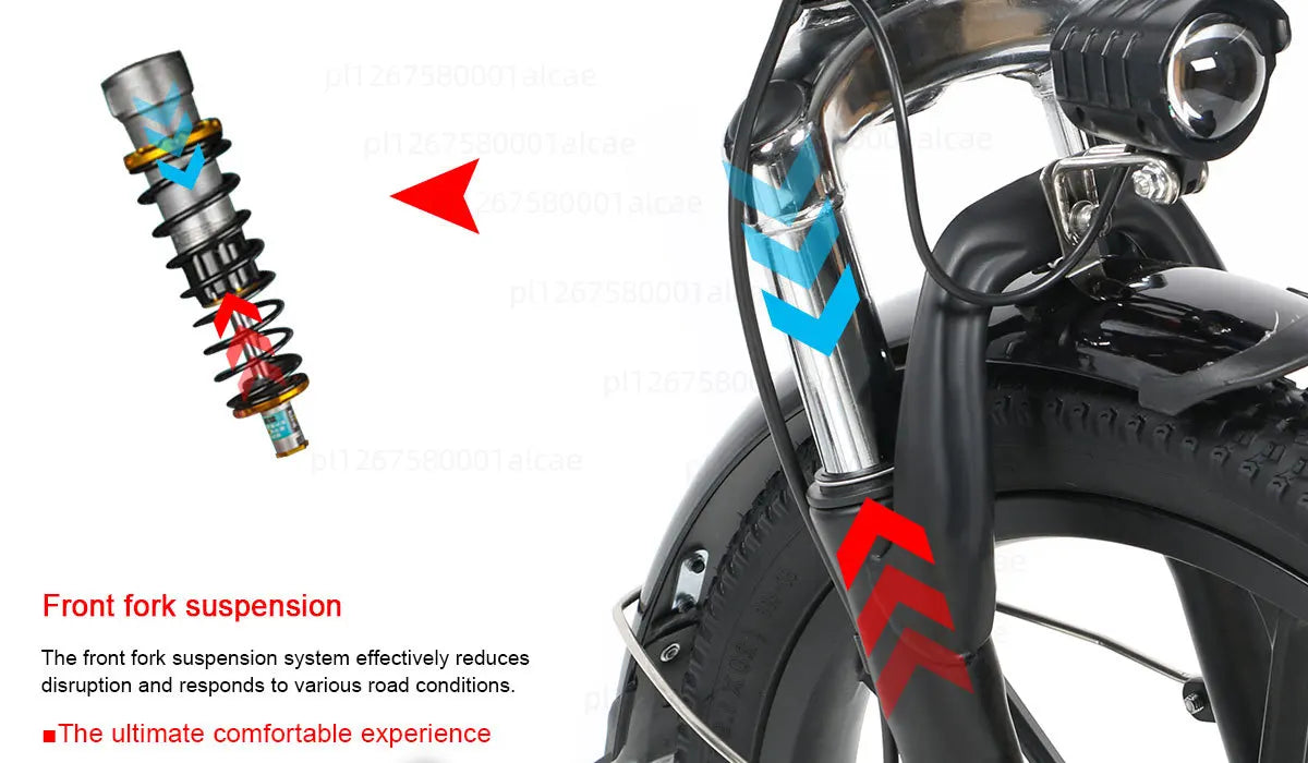Vélo électrique léger et pliant mini 48V
