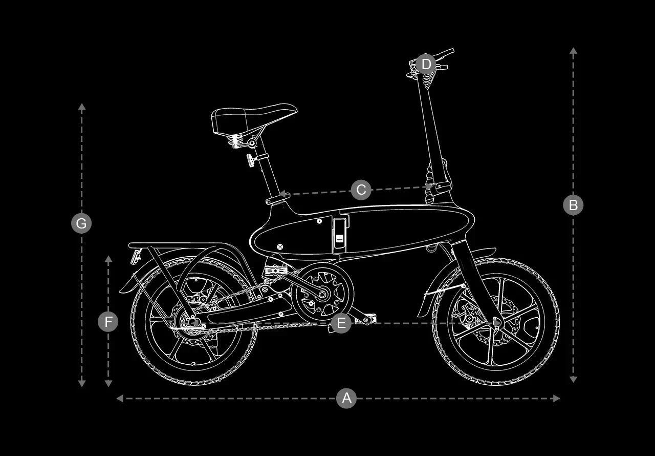 Mini vélo léger et pliant électrique a vitesse