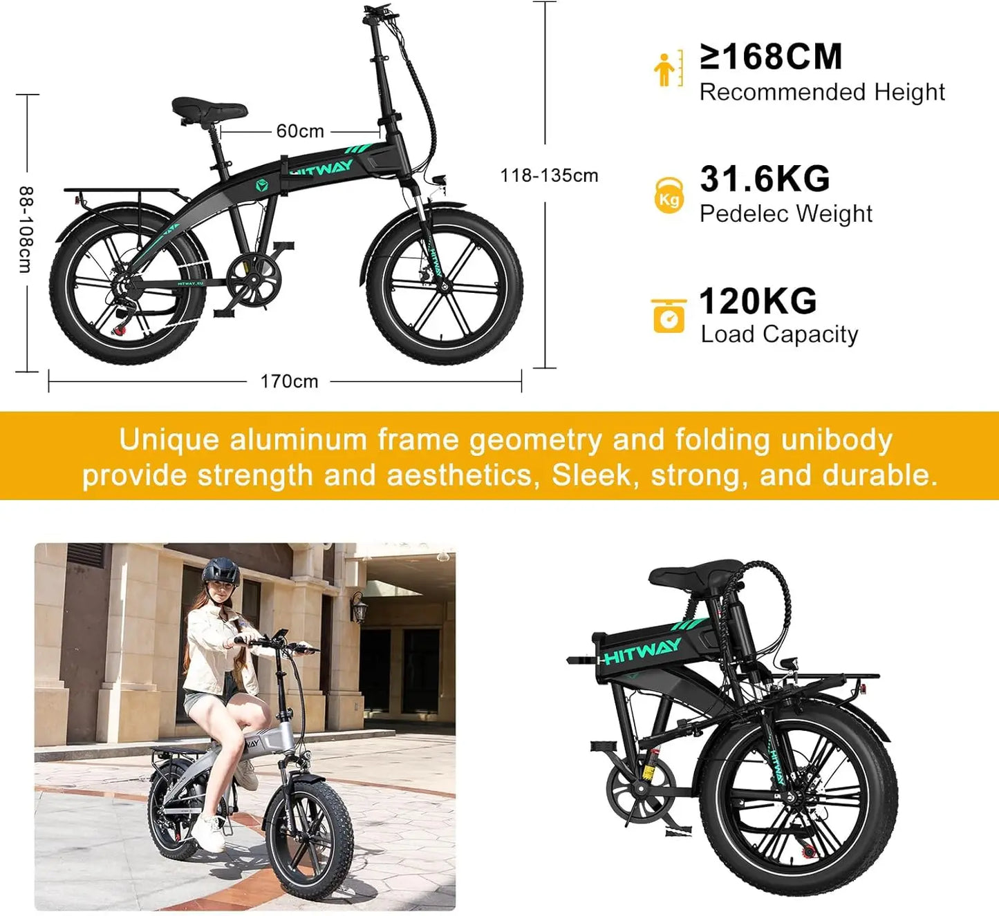 Vélo léger et pliant a très grand autonomie de batteries