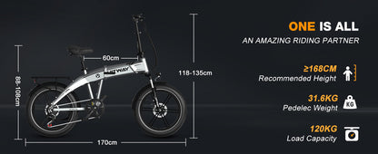 Vélo léger et pliant a très grand autonomie de batteries