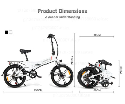 Vélo électrique léger et pliant mini 48V