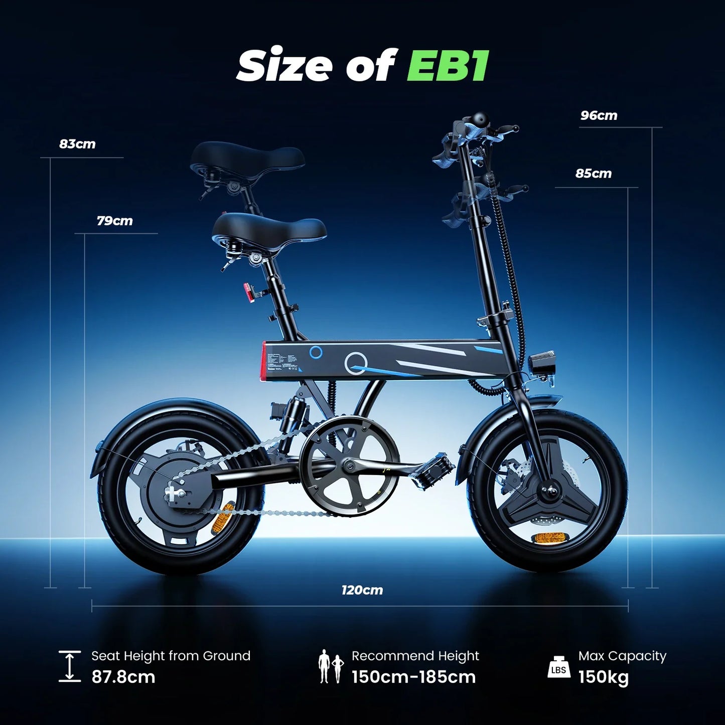 Vélo électrique léger et pliant