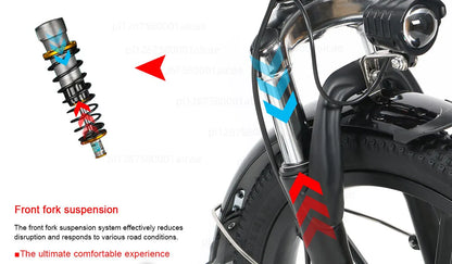 Vélo électrique léger et pliant mini 48V